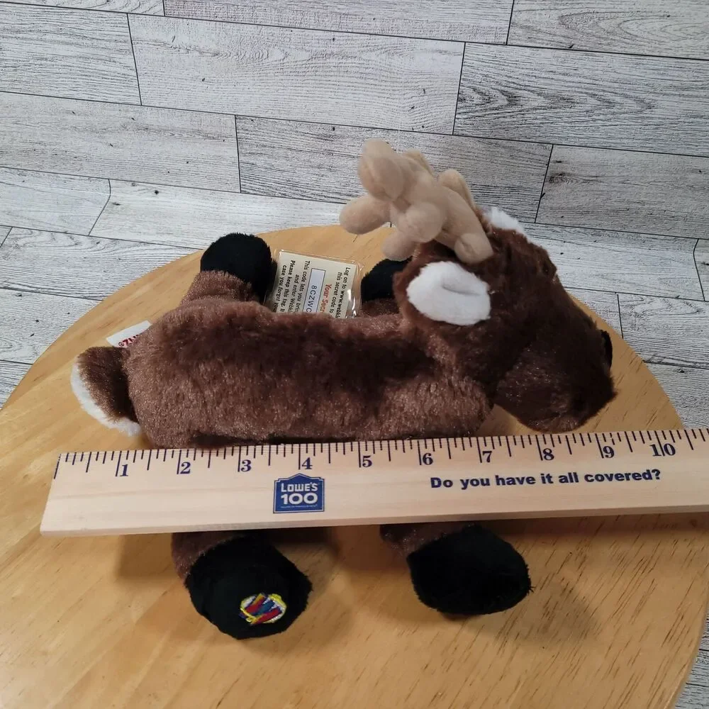 Ganz Webkinz Reindeer 9" Plush Stuffed Animal Retired Hang Tag‎ Brown - Picture 12 of 12